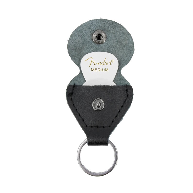 Fender leather guitar pick holder keychain image 2
