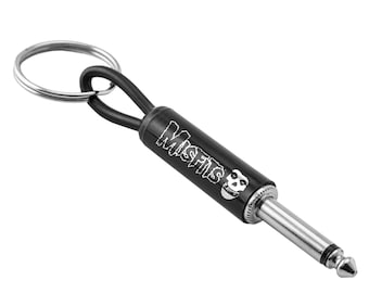 Misfits Logo Guitar Plug Keychain