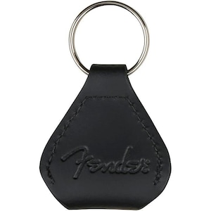 Fender leather guitar pick holder keychain image 1