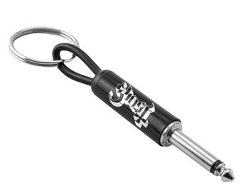 Ghost Logo Guitar Plug Keychain
