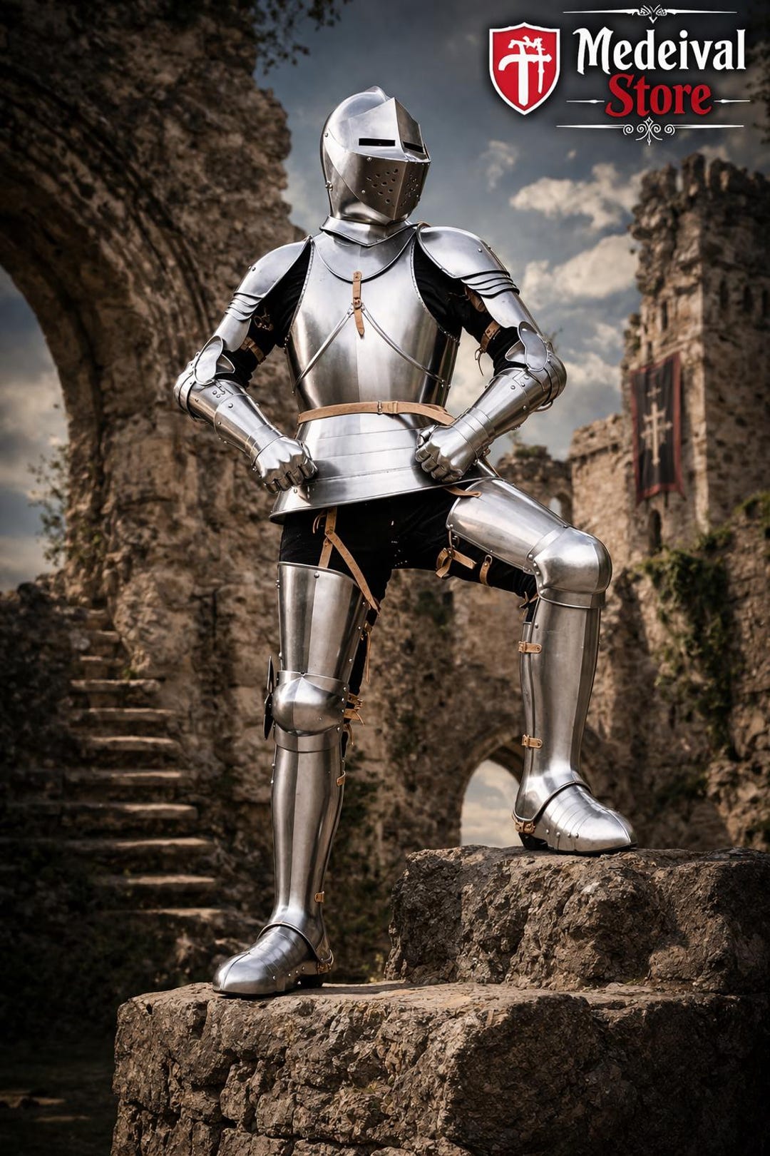 Medieval Knight Full Body Armor Suit – Handmade Steel Plate Armor ...