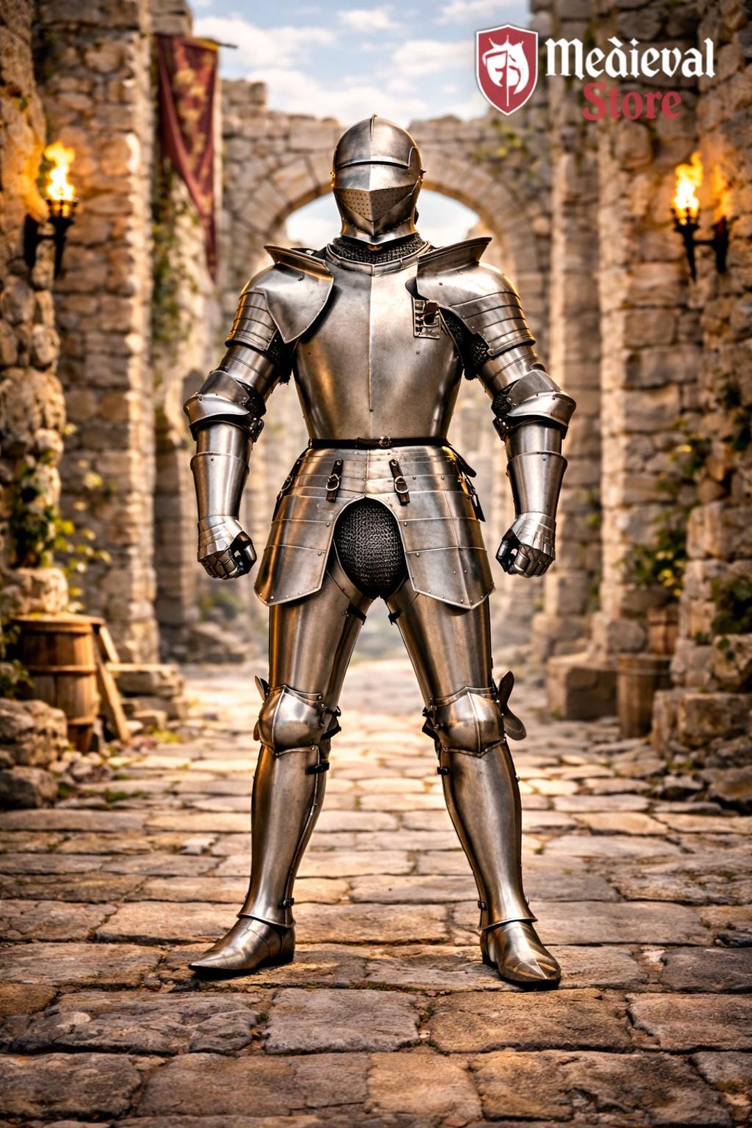 Medieval Knight Full Body Armor Suit – Handmade Steel Plate Armor ...