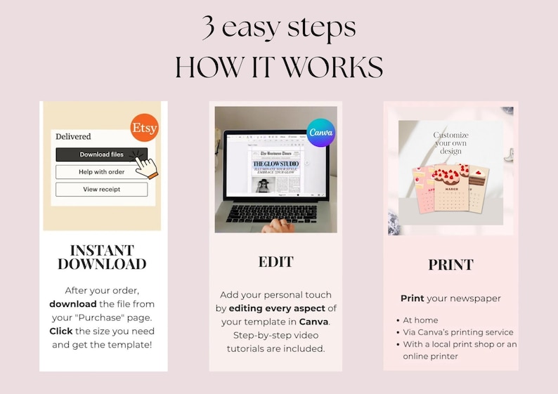 2026 Calendar | Cute Dessert Monthly Calendar | Pastel Aesthetic ...