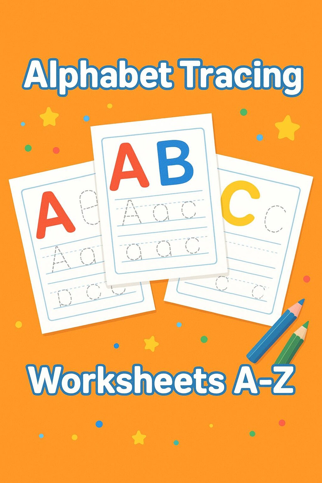 Alphabet Tracing Worksheets for Kids | ABC Printable | Preschool ...