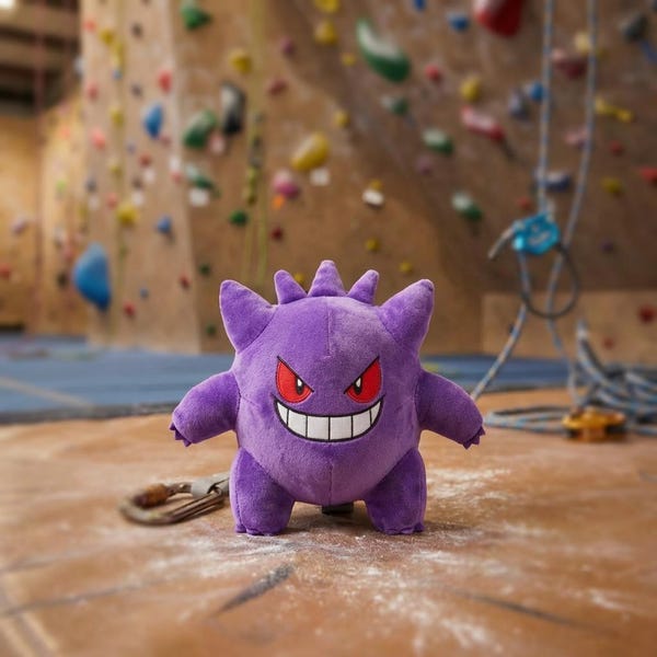 Gengar Chalk Bag: Plush Rock Climbing Gear