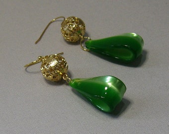 Pendientes colgantes Vintage Moonglow