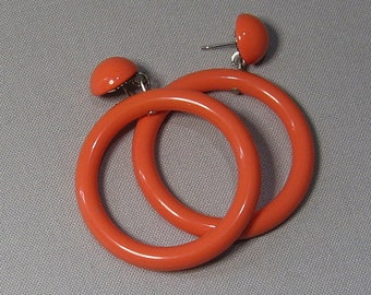 Vintage Hoop Dangle Earrings