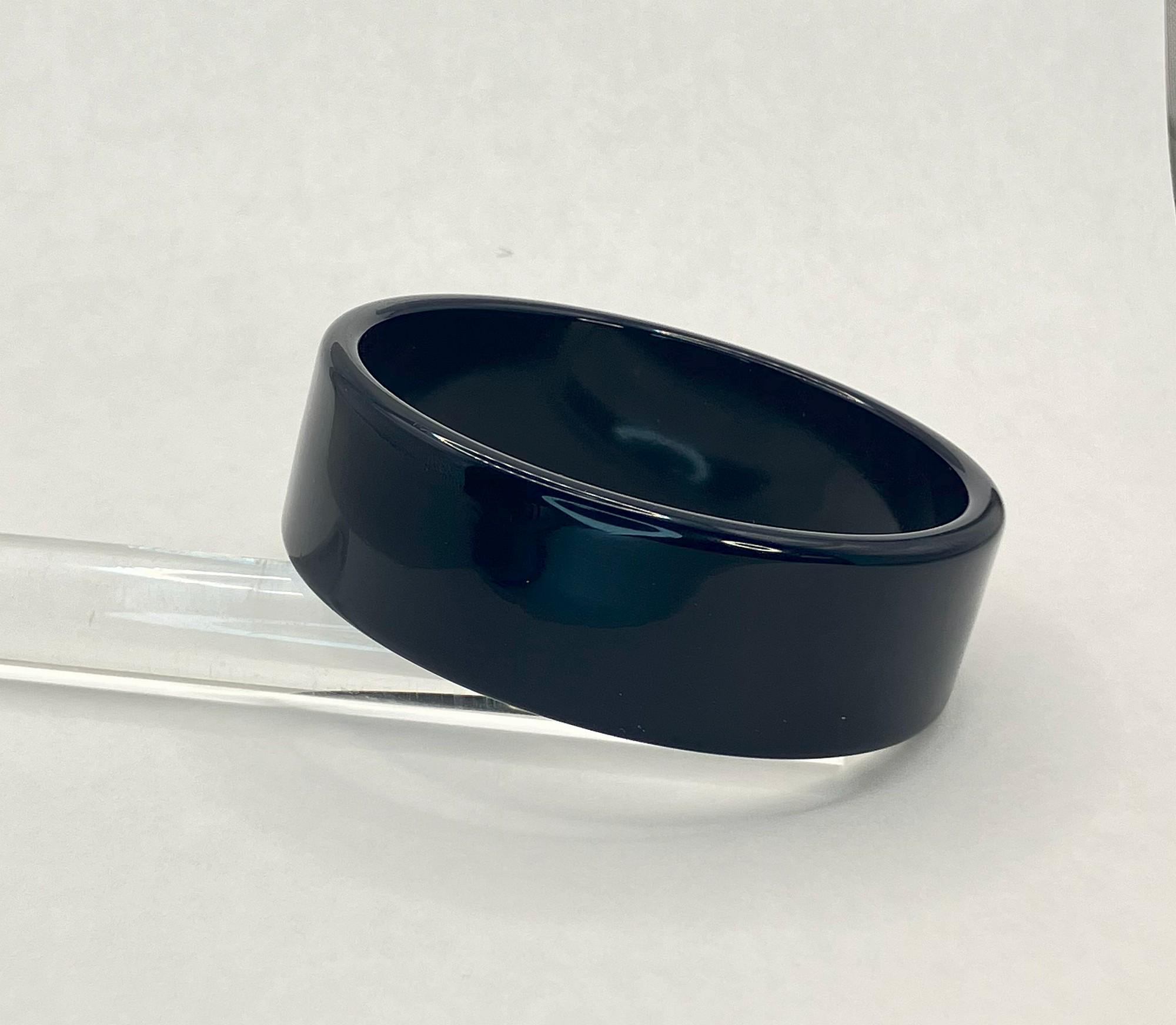 ヴィンテージ ルーサイト バングル - ダークブルー - Etsy 日本