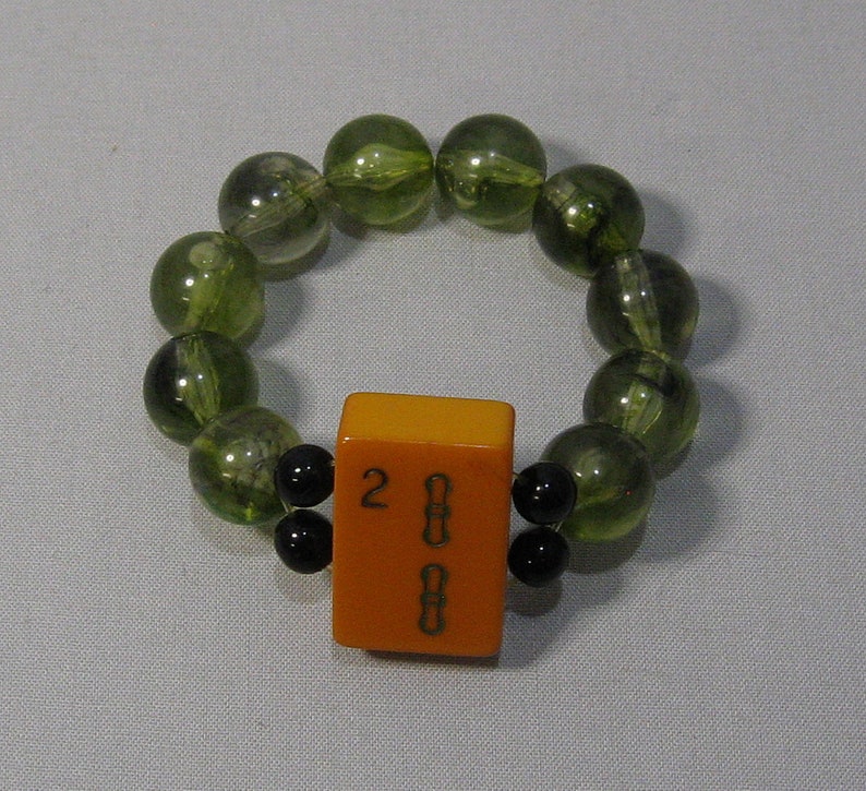 Vintage Bakelite Mah Jong Tile Bracelet image 4