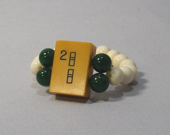 ヴィンテージ ベークライト 麻雀牌ブレスレット 竹製 #4 - Etsy 日本