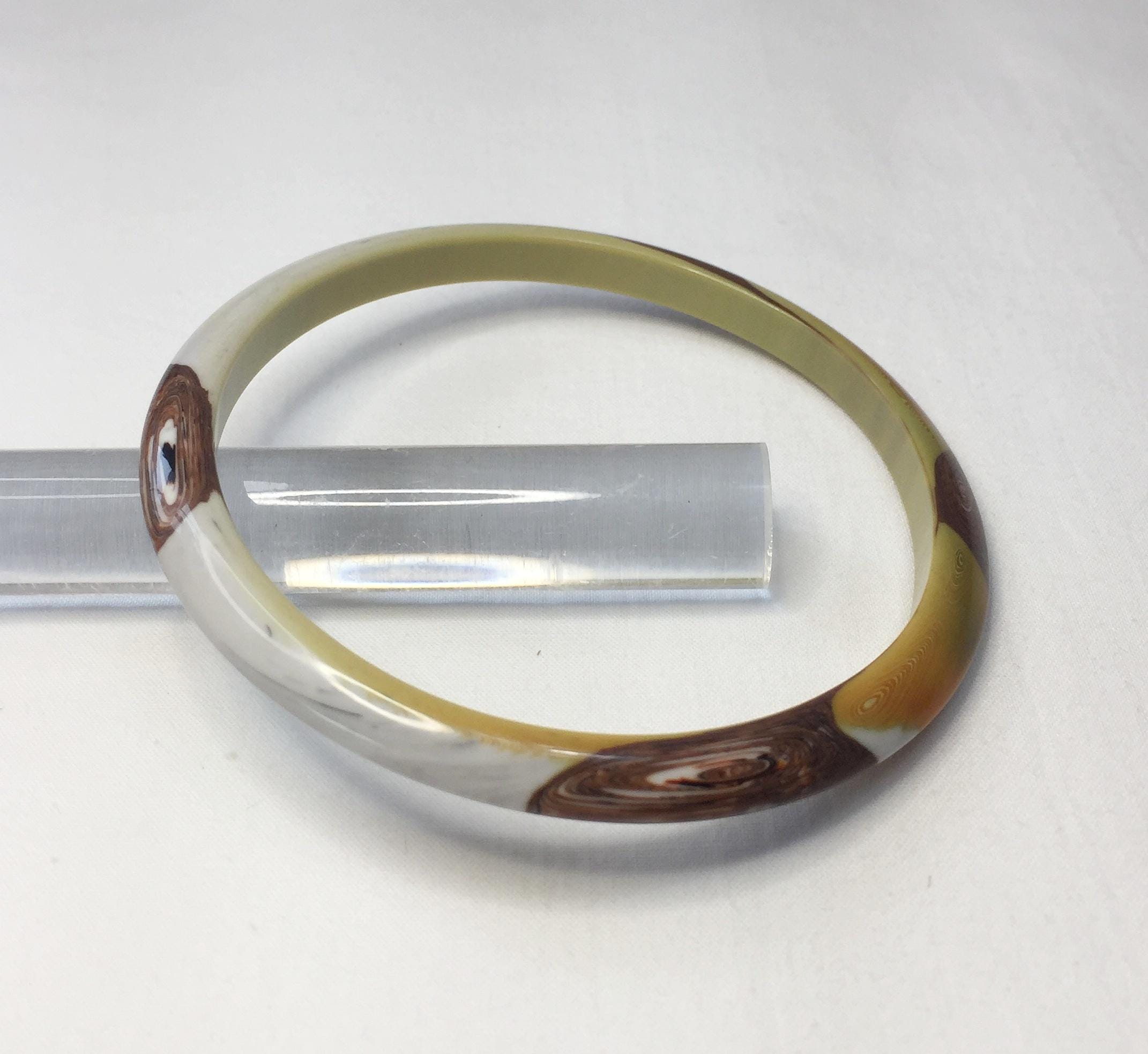 Designer vintage lucite bracelet - Etsy 日本
