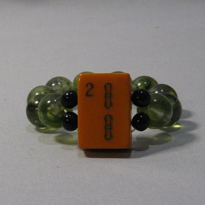 Vintage Bakelite Mah Jong Tile Bracelet image 1