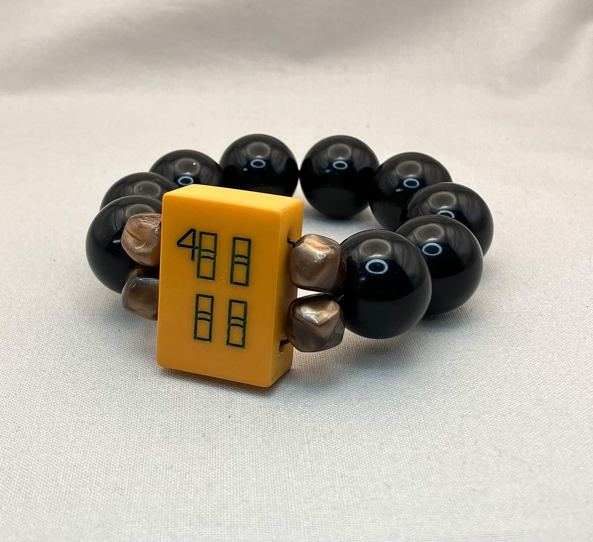 ヴィンテージ ベークライト 麻雀牌ブレスレット 竹製 #4 - Etsy 日本