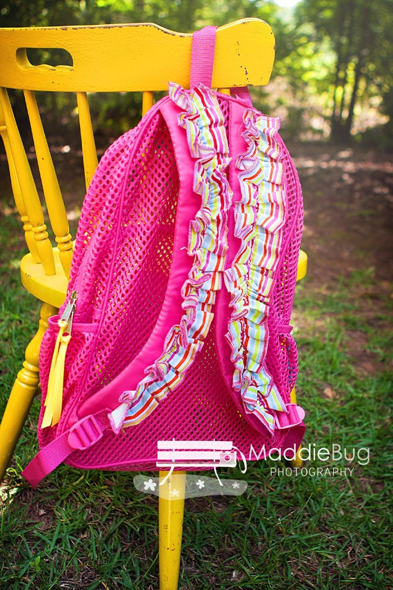 Monogram Mesh Backpack Clear Mesh 