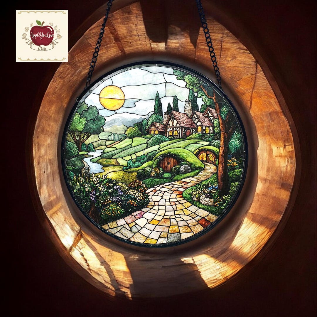 Handmade Shire Suncatcher – Fantasy Window Hanging Decor, Enchanted ...