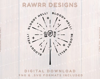 HP Ron Weasley Wand | Wizarding World | Digital Download | SVG PNG | Cricut Silhouette Cut File