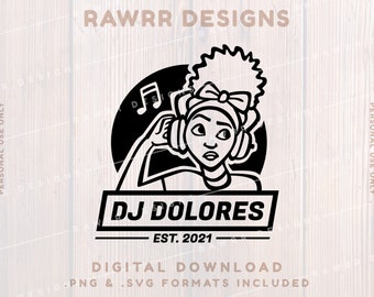 DJ Dolores Portrait | Encanto | Custom Shirt | SVG PNG | Cricut Silhouette Cut File