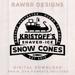 Cônes de neige de Kristoff | Congelé | Chemise personnalisée | SVGPNG | Fichier de coupe Cricut Silhouette
