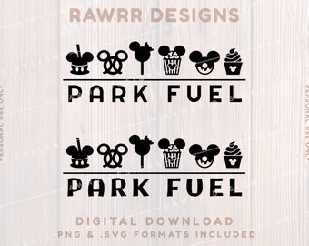 Park Fuel | Snack Goals | Digital Download | SVG PNG | Cricut Silhouette Cut File