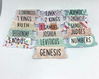 Real Thing laminated Bible tabs with adhesive and double sided