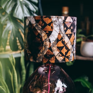 Pendant lampshade, home decor ideas, handmade drum lampshade, ceiling or lamp base handmade fabric batik lampshade - all sizes - Dezzy Batik