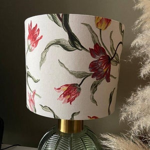 House warming gift, home decor, handmade pendant drum lampshade, ceiling or lamp base lampshade 20cm 25cm 30cm 40cm 70cm - Meadow