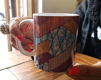 Mugs/wedding gifts/ unique coffee mugs / printed mugs / cups / ankara gifts/ gifts for her/ gifts for him/ unique gifts - 1 Gitas Portal