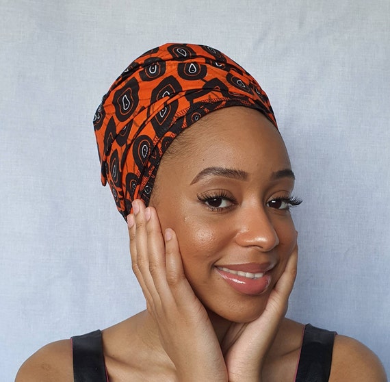 Handmade African Print Ankara Headwrap Dele Ankara Head Wrap: Handmade African Print Cotton  main image 3