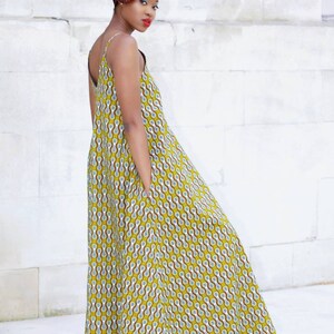 Ankara Print Maxi Dress/ African Print Maxi Dress/ African - Etsy