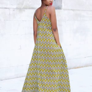 Ankara Print Maxi Dress/ African Print Maxi Dress/ African - Etsy