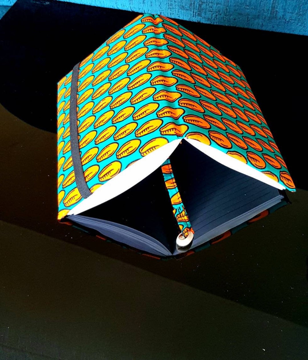 Handmade A5 African Print Notebook: Padded Journal With Cowrie Shell - Etsy