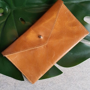 Leather pouch, Tan money purse, handmade real leather wallet, coin purse, pocket wallet, accessories for her, mini leather coin purse