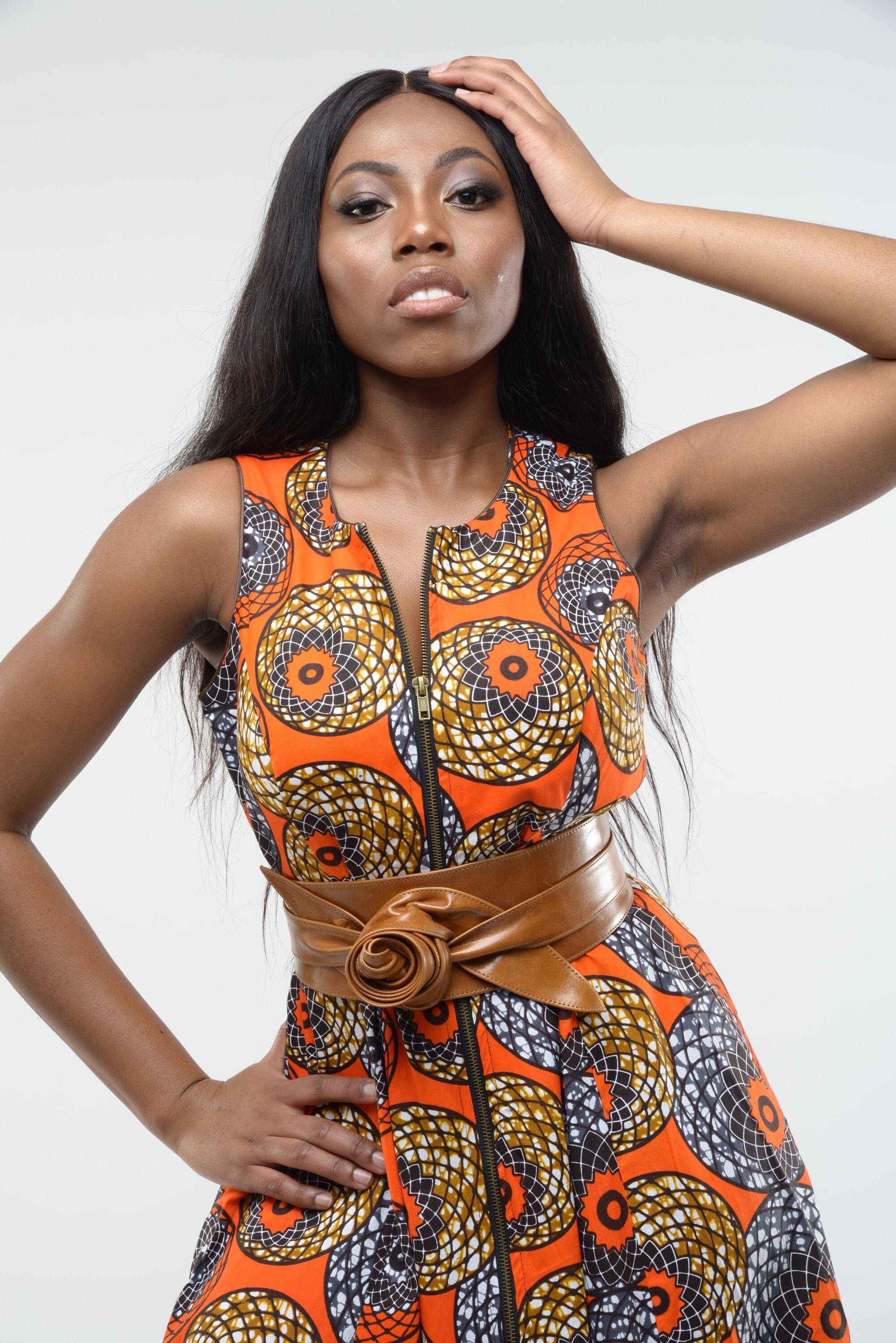 Image of Ankara Maxi Dress/ African Print Long Clothing/ African Evening Dress - Marie Maxi Butter