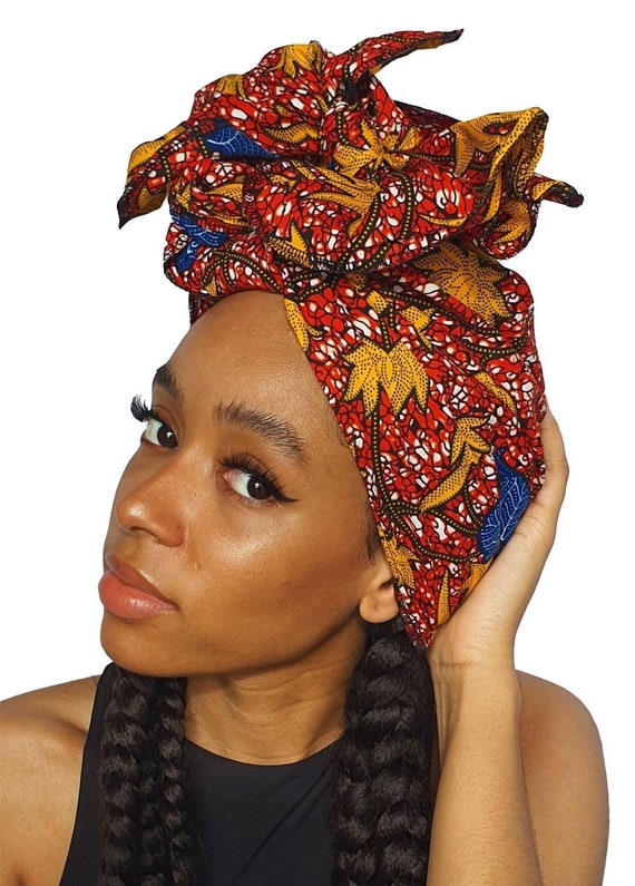 African Print Headwrap: Ankara Head Scarf, Elegant Turban - Etsy display picture 3