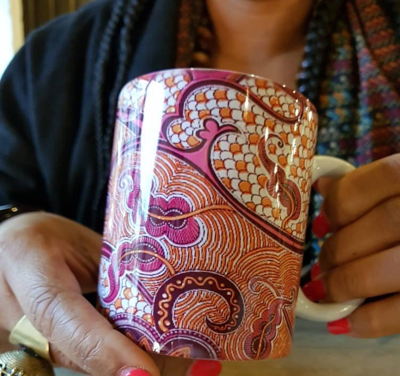 Mugs/ unique coffee mugs / printed mugs / cups / ankara gifts/ | Etsy