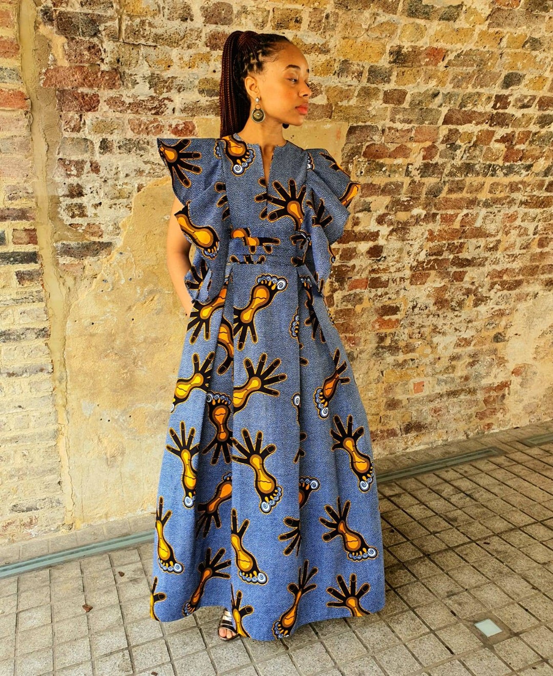 Ankara African Print Maxi Dress Long African Dress African - Etsy