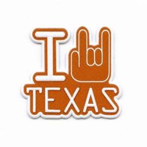 Parche bordado termoadhesivo "Me encanta Texas"