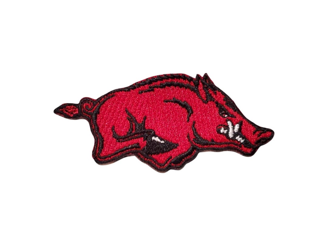 Flying Razorback Patch Razorbacks Patch. Iron On. 3