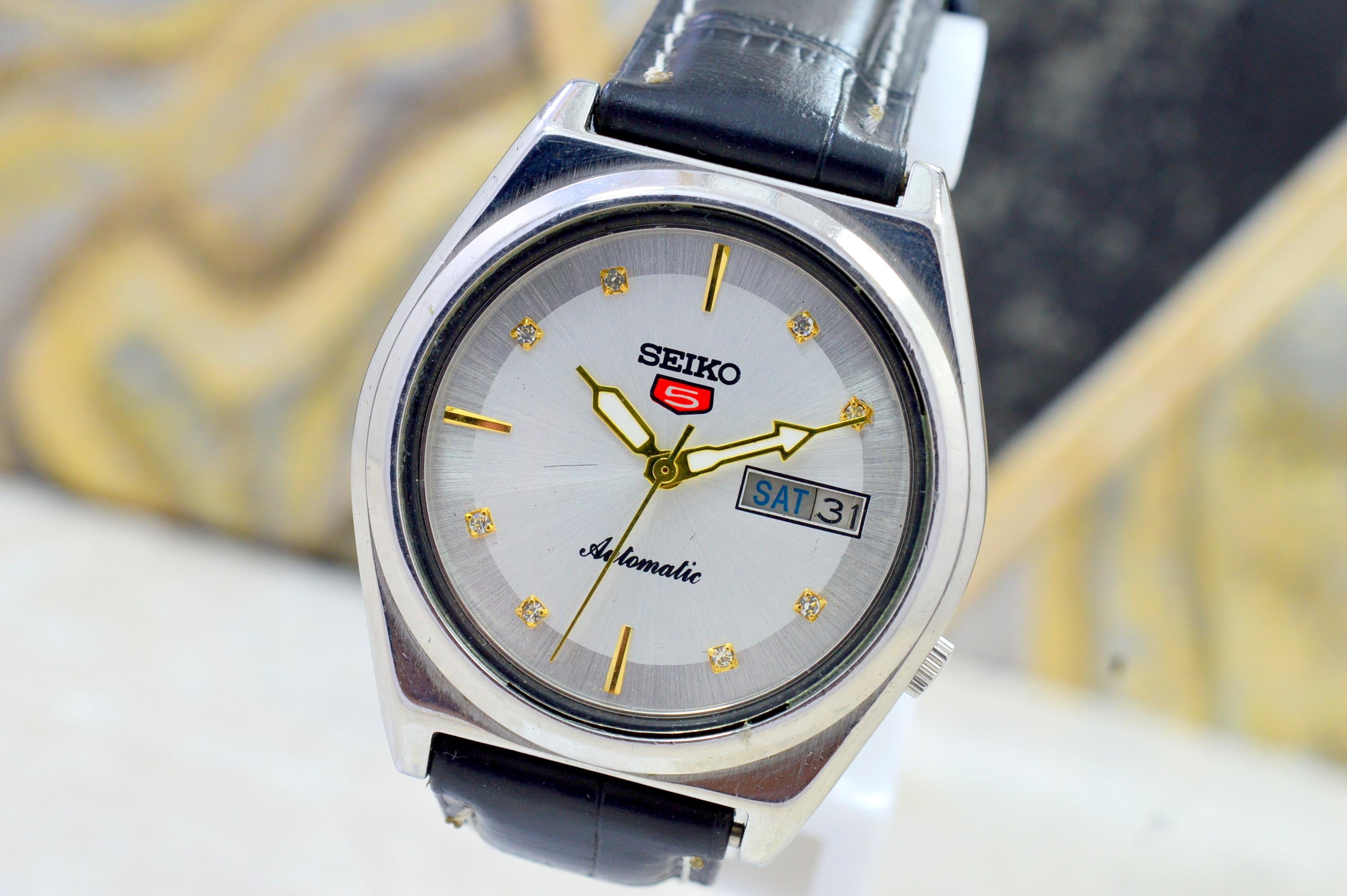 SEIKO 自動巻き時計 21JEWELSホワイトダイヤル Seiko 21 jewels - Etsy 日本