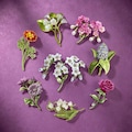 Personalized Birth Month Flower Brooch, Brooch for Women, Memorial Gift for Women, Vintage Floral Pins Suitable for Weddings, Bridesmaid