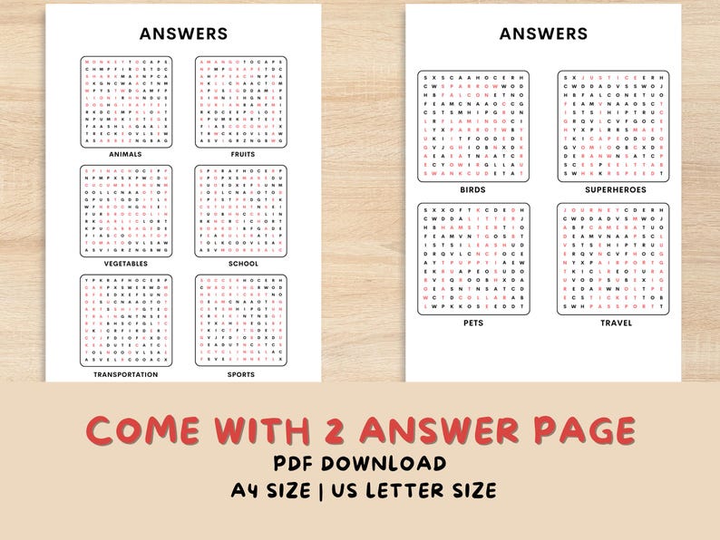 Hard Word Search for Kids Printable | Challenging Word Search Puzzle ...