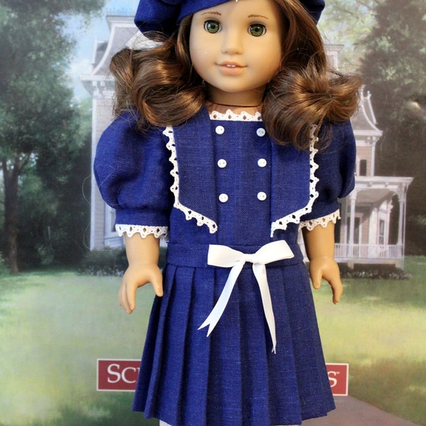 Navy Middy Dress and Hat for Rebecca or Samantha