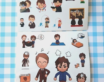Hannigram Mii and Irasutoya Sticker Sheets