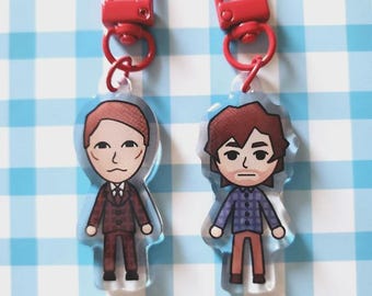 Hannigram Mii Keychains