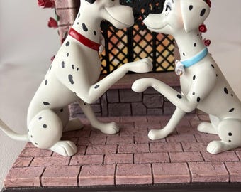 2003 WDCC Disney LE figurine Pongo Perdita chapel window wedding 101 Dalmatians