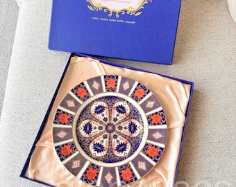 Royal Crown Derby Old Imari 1128 Dinner Plate 27cm Box Mint