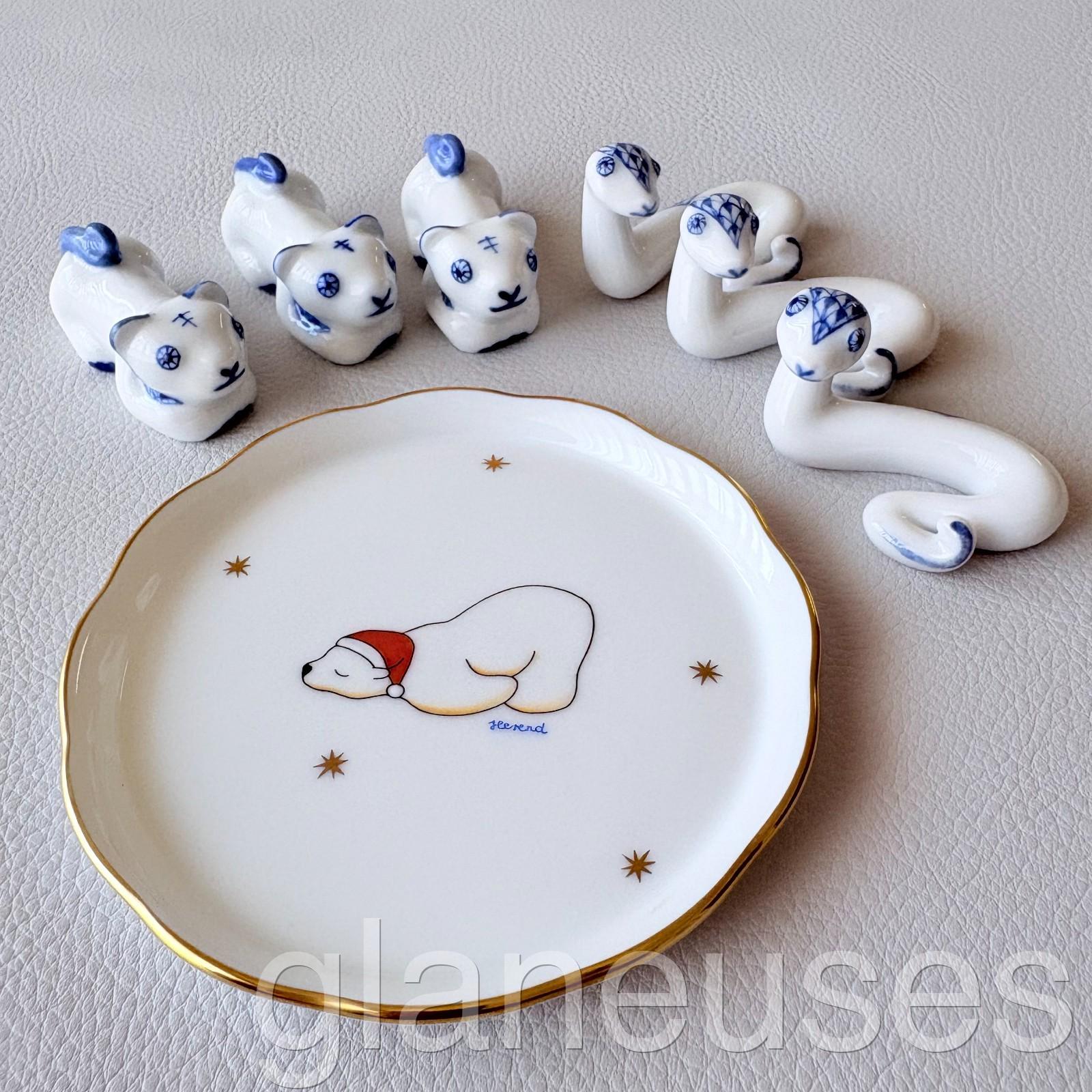 へレンド ハンガリー製 手描き皿 2枚セット 直径20cm Herend porcelain set - Etsy 日本