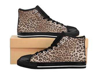 Scarpe Alte TOM'S PASEO Donna, Nere Leopardate, Taglia 7, Nuove In Scatola