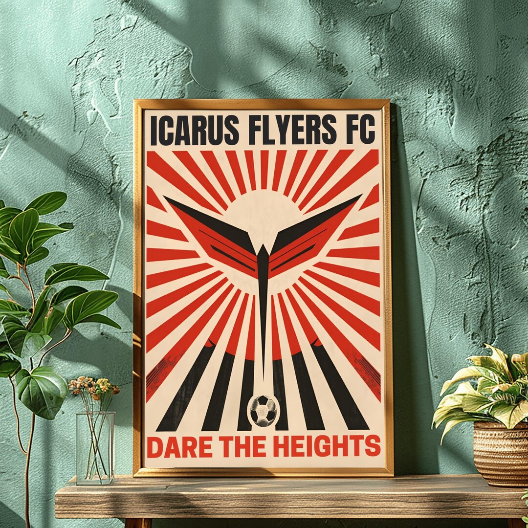 Vintage Football Wall Art – Retro Myth Football Poster - Etsy
