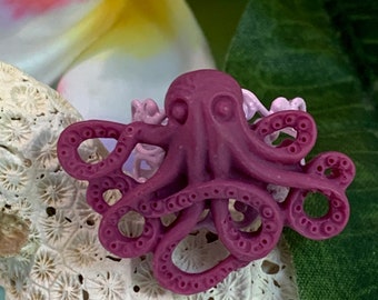 Magenta Octopus Ring